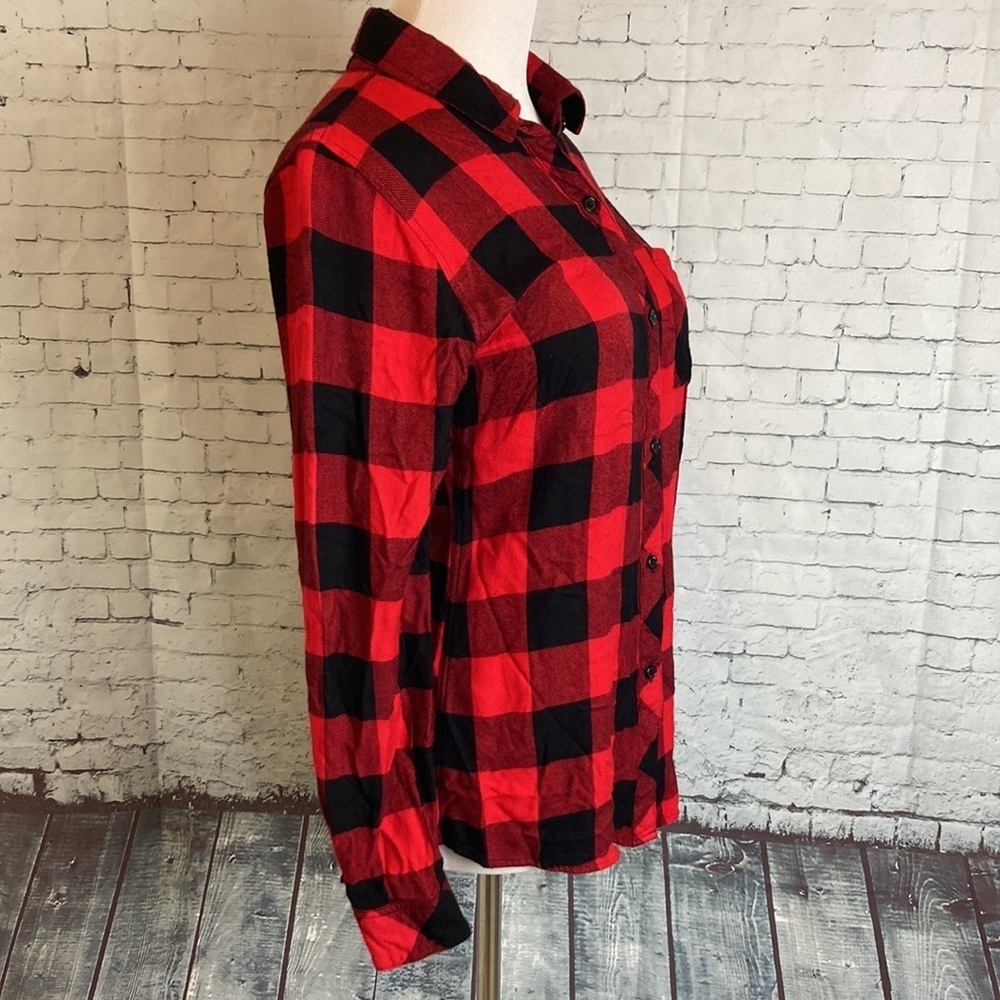 Rails Buffalo Plaid Button Down Flannel Shirt Bla… - image 8